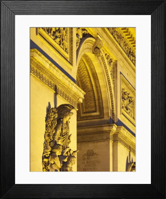 Framed Print : France, Paris, Arc de Triomphe at night Framed Print : France, Paris, Arc de Triomphe at night
