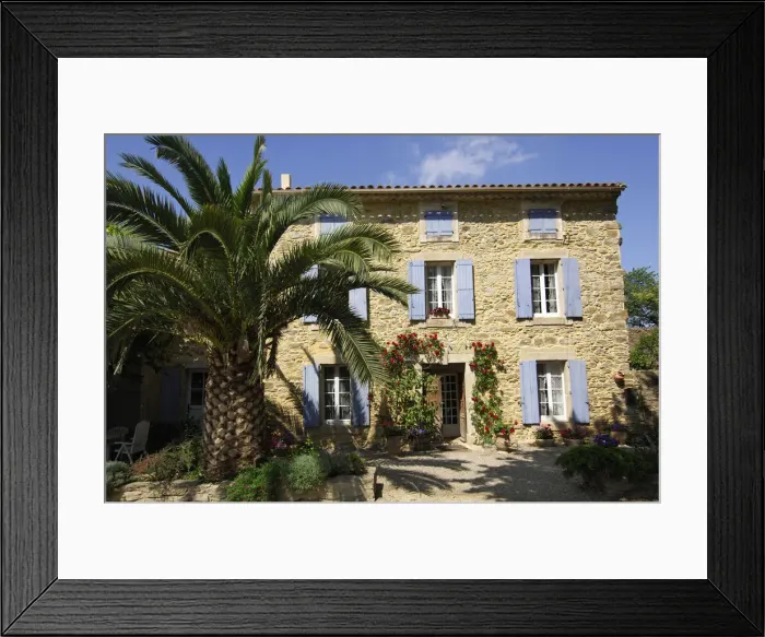 Framed Print : Schleuser House, Le Somail, Canal du Midi, Midi, France Framed Print : Schleuser House, Le Somail, Canal du Midi, Midi, France
