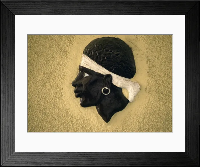 Framed Print : Head of Corsica, Emblem of Corsica, France