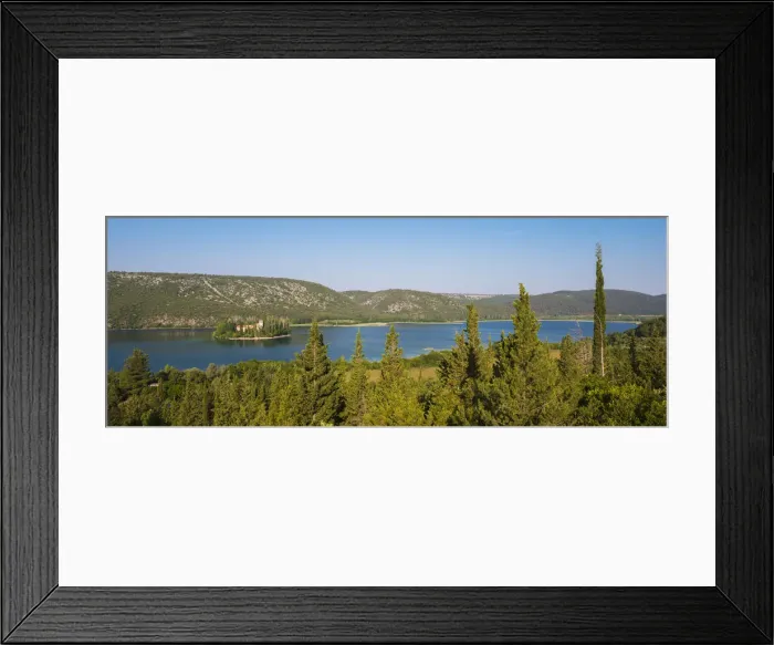 Framed Print : Croatia, Dalmatia, Visovac Monastery Framed Print : Croatia, Dalmatia, Visovac Monastery