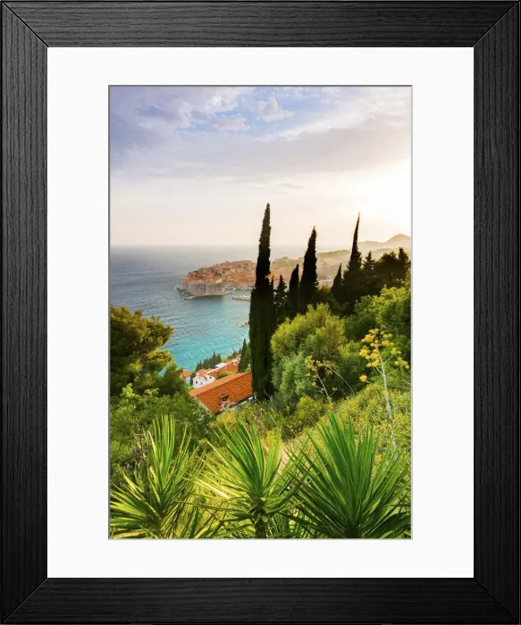 Framed Print : Croatia, Dalmatia, Dubrovnik, Old town. View over the old town Framed Print : Croatia, Dalmatia, Dubrovnik, Old town. View over the old town