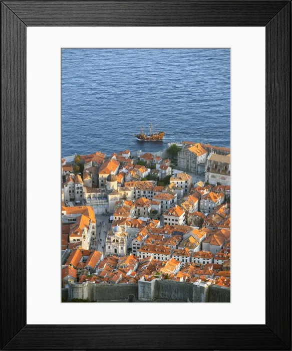 Framed Print : Croatia, Dalmatia, Dubrovnik, Old town. View over the old town Framed Print : Croatia, Dalmatia, Dubrovnik, Old town. View over the old town