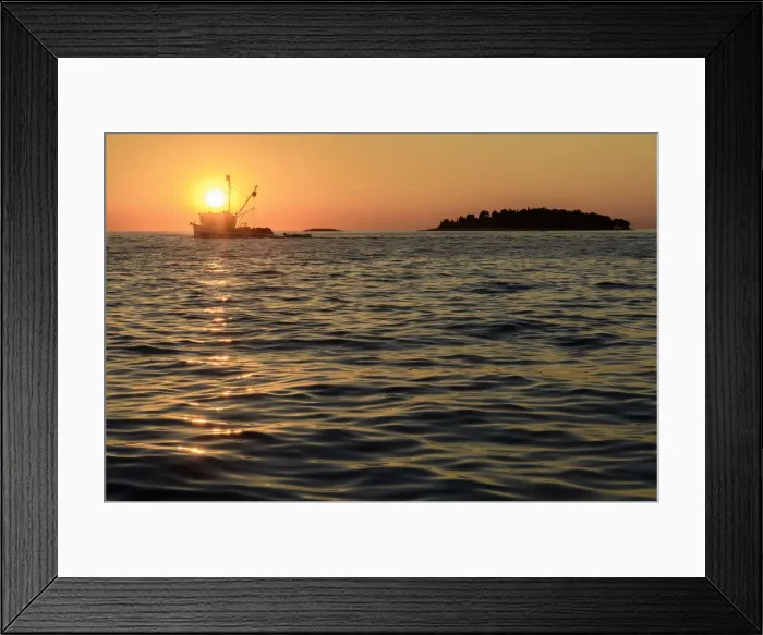 Framed Print : Europe, Balkan, Croatia, Istria, Rovinj, sunset over the adriatic sea Framed Print : Europe, Balkan, Croatia, Istria, Rovinj, sunset over the adriatic sea