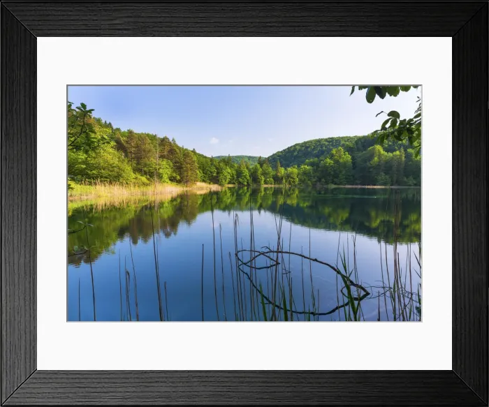 Framed Print : Croatia, Dalmatia, Plitvice lakes national parkk. boardwalk through the high lakes Framed Print : Croatia, Dalmatia, Plitvice lakes national parkk. boardwalk through the high lakes