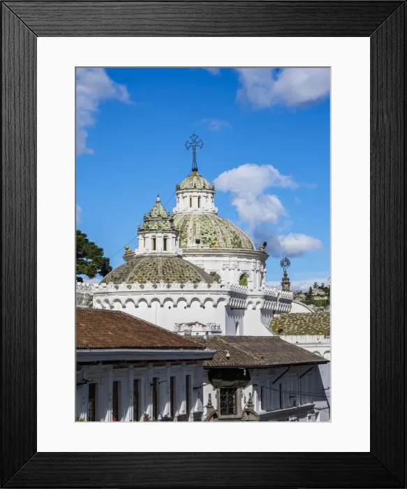 Framed Print : Domes of La Compania Church, Old Town, Quito, Pichincha Province, Ecuador Framed Print : Domes of La Compania Church, Old Town, Quito, Pichincha Province, Ecuador