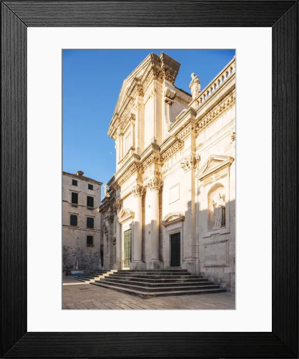 Framed Print : Exterior of Dubrovnik Cathedral, Old Town, Dubrovnik, Croatia Framed Print : Exterior of Dubrovnik Cathedral, Old Town, Dubrovnik, Croatia