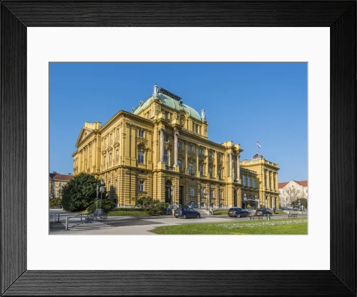 Framed Print : Croatian National Theatre, Zagreb, Croatia Framed Print : Croatian National Theatre, Zagreb, Croatia
