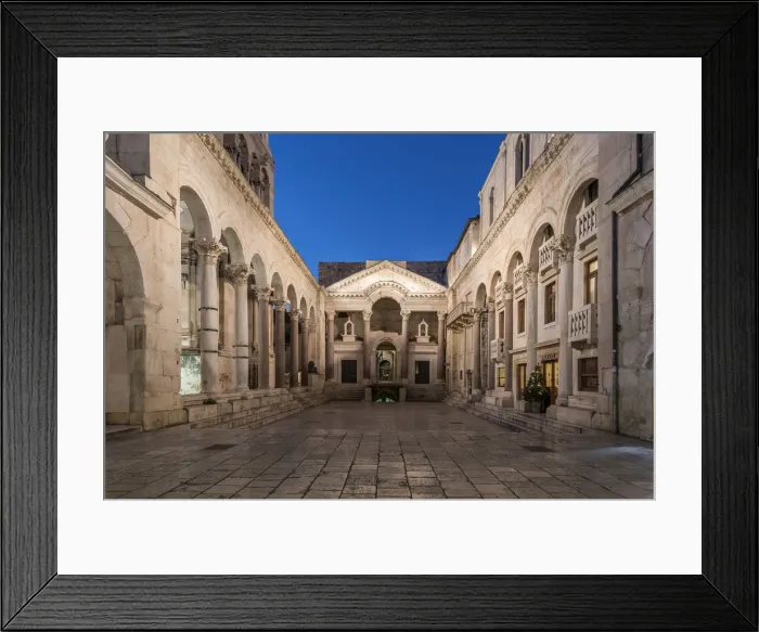 Framed Print : The peristyle of the Palace of Diocletian, Split, Dalmatia, Croatia Framed Print : The peristyle of the Palace of Diocletian, Split, Dalmatia, Croatia