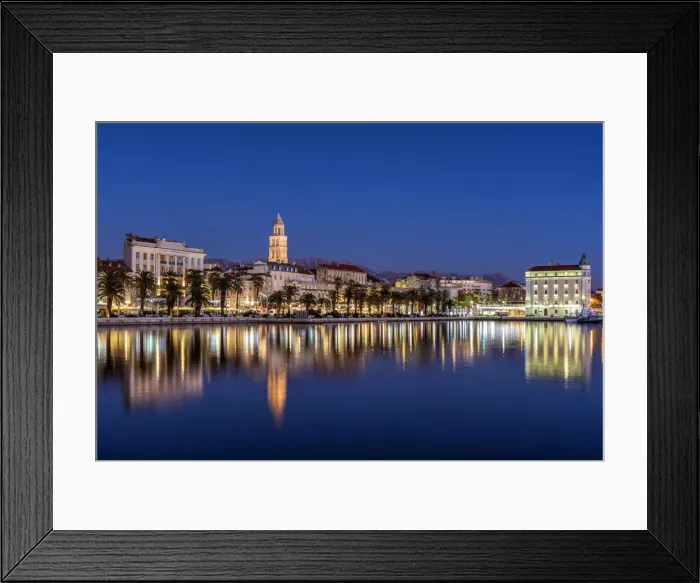 Framed Print : Waterfront with Cathedral of St. Domnius in the background, Split, Dalmatia, Croatia Framed Print : Waterfront with Cathedral of St. Domnius in the background, Split, Dalmatia, Croatia