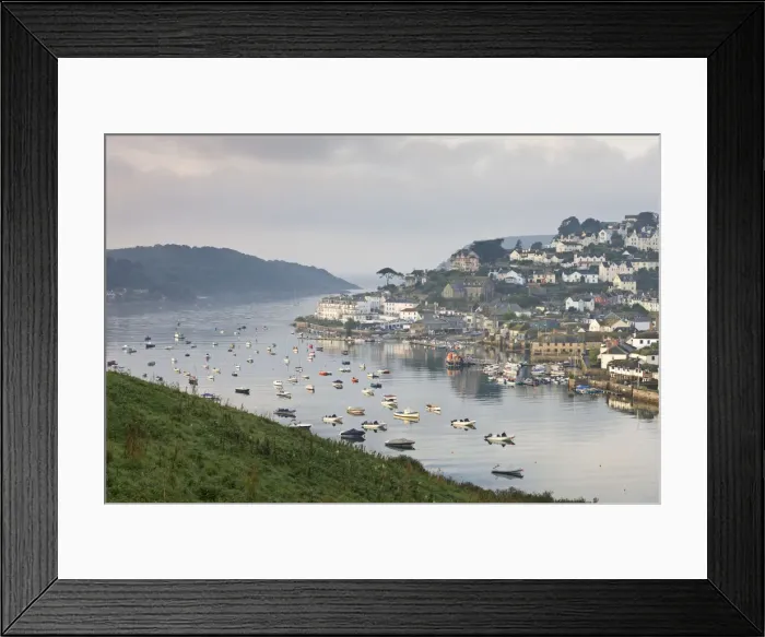 Framed Print : Misty morning over Salcombe viewed from Snapes Point, South Hams, Devon, England Framed Print : Misty morning over Salcombe viewed from Snapes Point, South Hams, Devon, England
