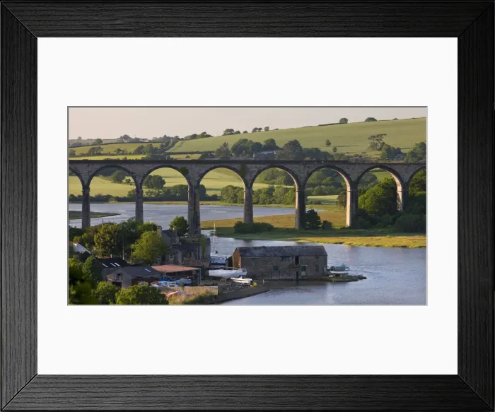 Framed Print : Railway Viaduct spanning the River Tiddy near the Cornish village of St Germans, Cornwall Framed Print : Railway Viaduct spanning the River Tiddy near the Cornish village of St Germans, Cornwall