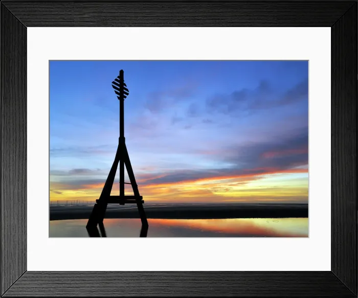 Framed Print : Europe, England, Lancashire, Liverpool, Crosby Beach Sunset Framed Print : Europe, England, Lancashire, Liverpool, Crosby Beach Sunset