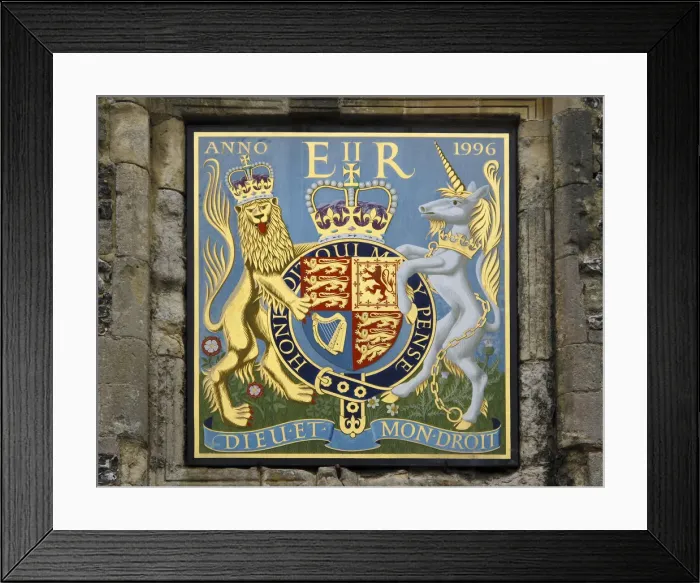 Framed Print : Coat of Arms over Priors Gate, Winchester, Hampshire, UK Framed Print : Coat of Arms over Priors Gate, Winchester, Hampshire, UK