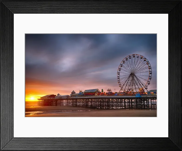 Framed Print : Europe, England, Lancashire, Blackpool, Blackpool Central Pier Framed Print : Europe, England, Lancashire, Blackpool, Blackpool Central Pier
