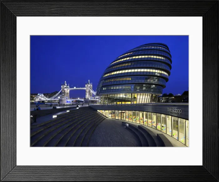 Framed Print : Europe, England, London, Tower Bridge and City Hall Framed Print : Europe, England, London, Tower Bridge and City Hall