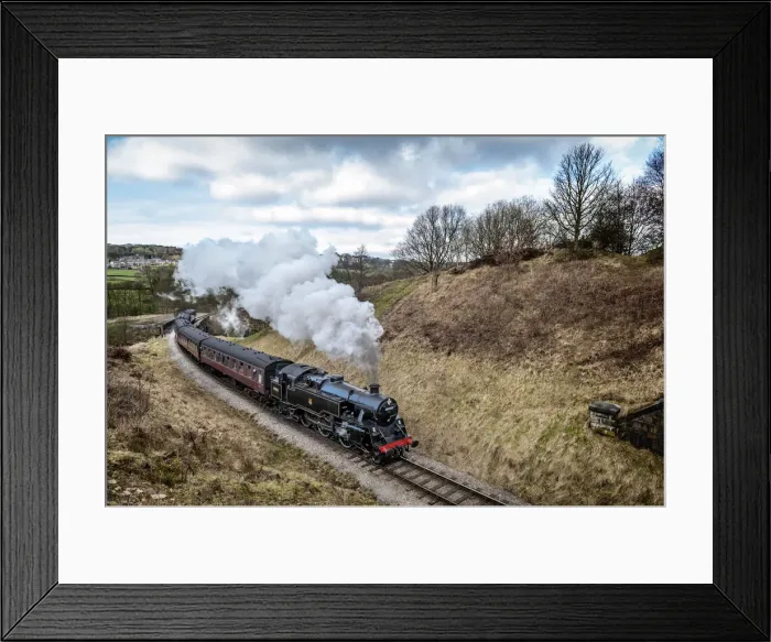 Framed Print : Europe, England, West Yorkshire, Steam Train