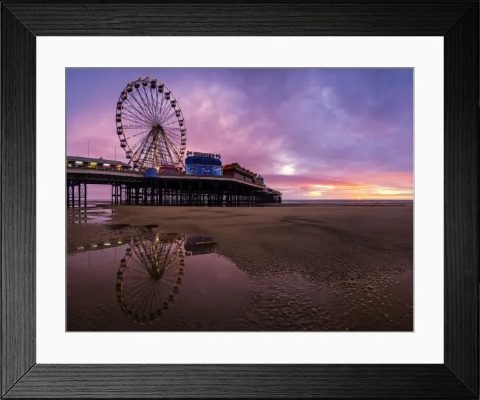 Framed Print : Europe, England, Lancashire, Blackpool, Blackpool Central Pier Framed Print : Europe, England, Lancashire, Blackpool, Blackpool Central Pier