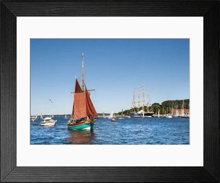 Framed Print : Sailing ship Passat on river Trave, TravemAonde, LAobeck, Baltic coast, Schleswig-Holstein Framed Print : Sailing ship Passat on river Trave, TravemAonde, LAobeck, Baltic coast, Schleswig-Holstein