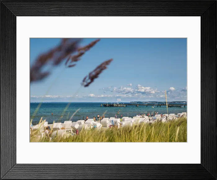 Framed Print : Beach, Scharbeutz, Baltic coast, Schleswig-Holstein, Germany Framed Print : Beach, Scharbeutz, Baltic coast, Schleswig-Holstein, Germany