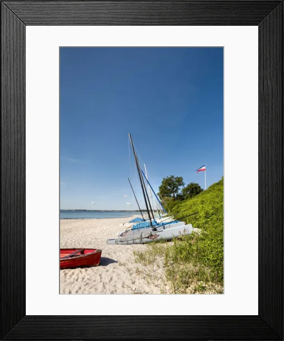 Framed Print : Boats on beach, Sierksdorf, Baltic coast, Schleswig-Holstein, Germany Framed Print : Boats on beach, Sierksdorf, Baltic coast, Schleswig-Holstein, Germany