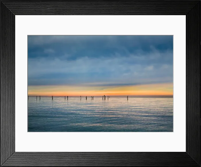 Framed Print : Sunset over the sea, Fehmarn island, Baltic coast, Schleswig-Holstein, Germany Framed Print : Sunset over the sea, Fehmarn island, Baltic coast, Schleswig-Holstein, Germany
