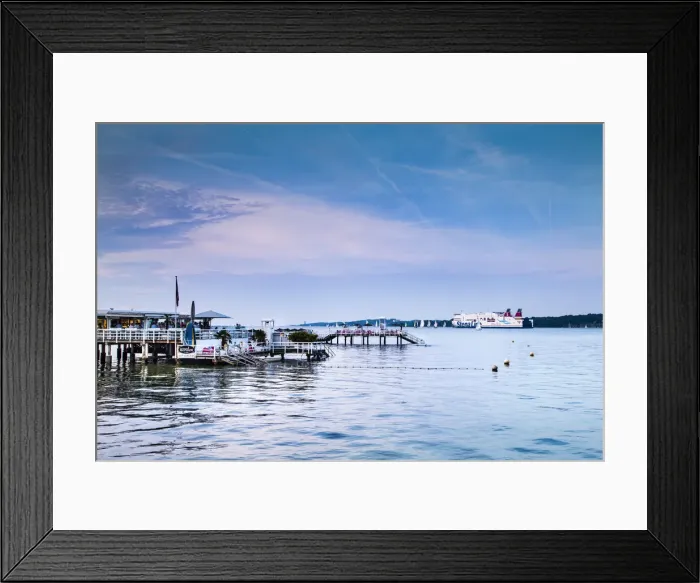 Framed Print : Pier, Kiel fjord, Kiel, Baltic coast, Schleswig-Holstein, Germany Framed Print : Pier, Kiel fjord, Kiel, Baltic coast, Schleswig-Holstein, Germany