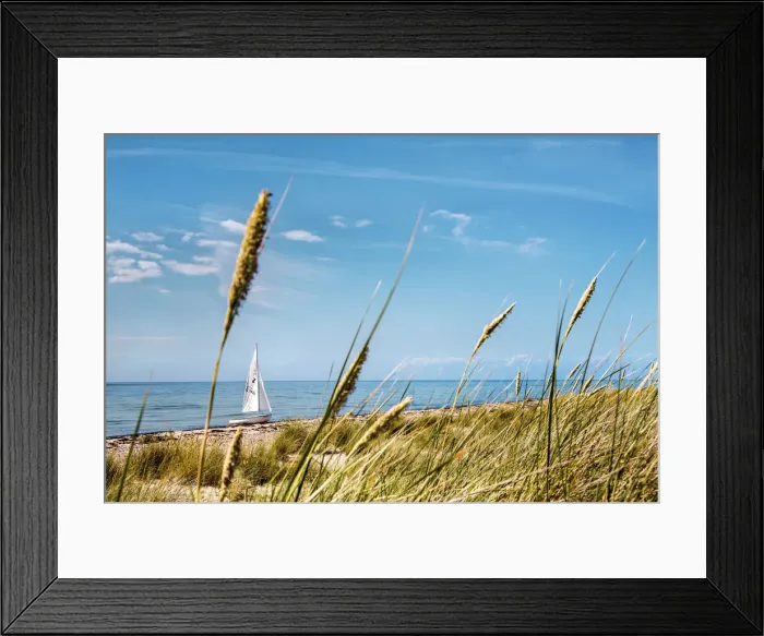 Framed Print : Sailing boat, beach, Flügge, Fehmarn island, Baltic coast, Schleswig-Holstein Framed Print : Sailing boat, beach, Flügge, Fehmarn island, Baltic coast, Schleswig-Holstein