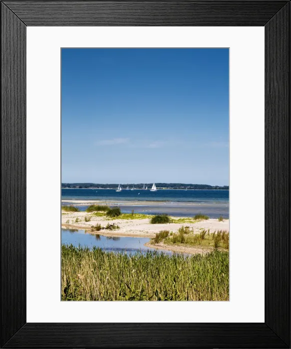 Framed Print : View from Laboe over the fjord, Kiel fjord, Baltic coast, Schleswig-Holstein, Germany Framed Print : View from Laboe over the fjord, Kiel fjord, Baltic coast, Schleswig-Holstein, Germany