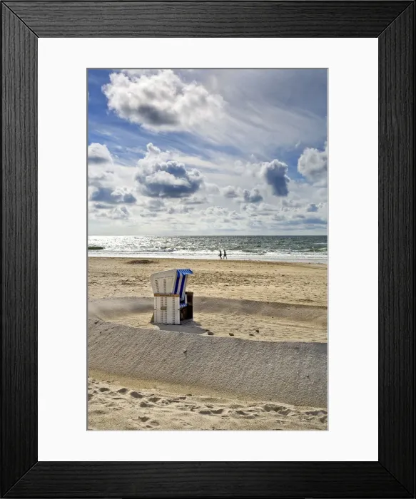 Framed Print : Beach chair, Sylt Island, North Frisian Islands, Schleswig Holstein, Germany Framed Print : Beach chair, Sylt Island, North Frisian Islands, Schleswig Holstein, Germany