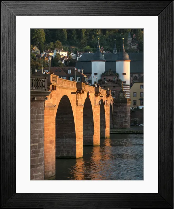 Framed Print : Karl Theodor Bridge at sunset, Heidelberg, Baden-Württemberg, Germany Framed Print : Karl Theodor Bridge at sunset, Heidelberg, Baden-Württemberg, Germany