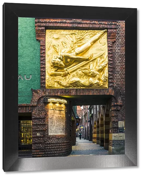Bremen, Bremen State, Germany. The Golden Relief or Bringer of Light(Lichtbringer)