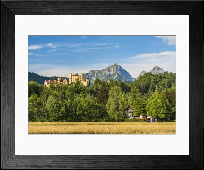 Framed Print : Hohenschwangau Castle, Schwangau, Bavaria, Germany
