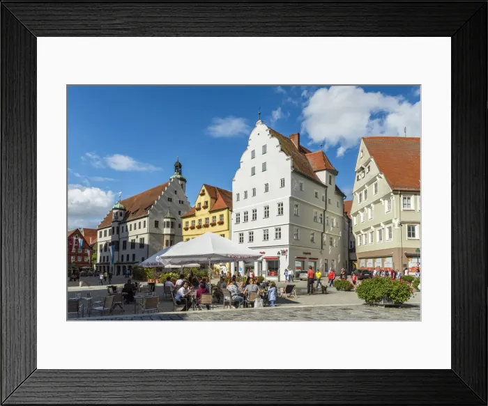Framed Print : Marktplatz, Nordlingen, Bavaria, Germany Framed Print : Marktplatz, Nordlingen, Bavaria, Germany