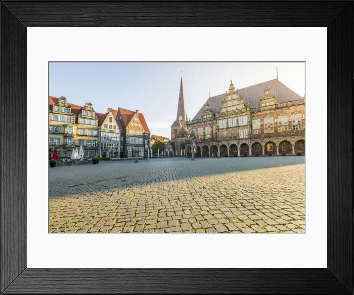Framed Print : Bremen, Bremen State, Germany. Town Hall and Marktplatz at sunrise Framed Print : Bremen, Bremen State, Germany. Town Hall and Marktplatz at sunrise