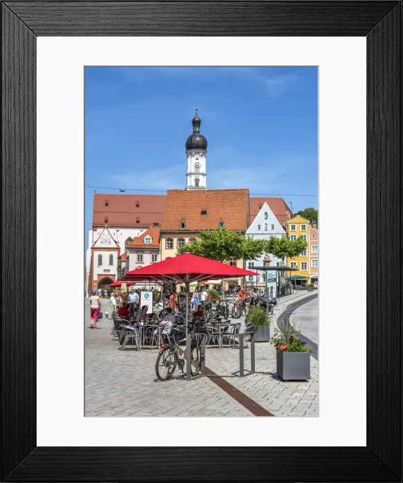 Framed Print : Hauptplatz square, Landsberg am Lech, Bavaria, Germany Framed Print : Hauptplatz square, Landsberg am Lech, Bavaria, Germany