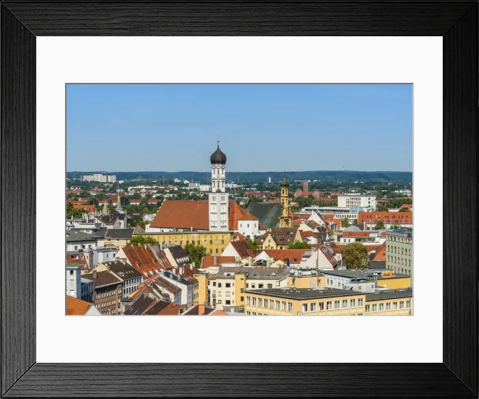 Framed Print : City skyline, Augsburg, Bavaria, Germany Framed Print : City skyline, Augsburg, Bavaria, Germany