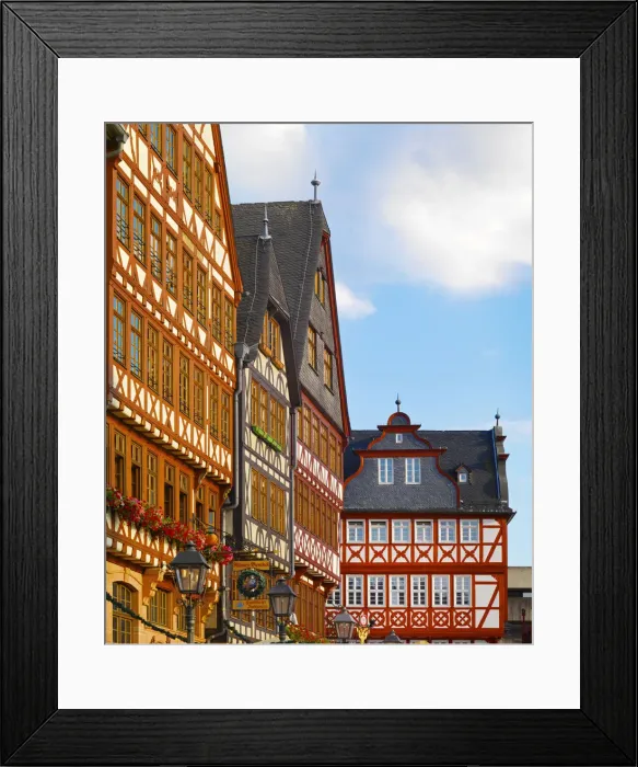 Framed Print : Germany, Hessen, Frankfurt Am Main, Romerplatz Framed Print : Germany, Hessen, Frankfurt Am Main, Romerplatz