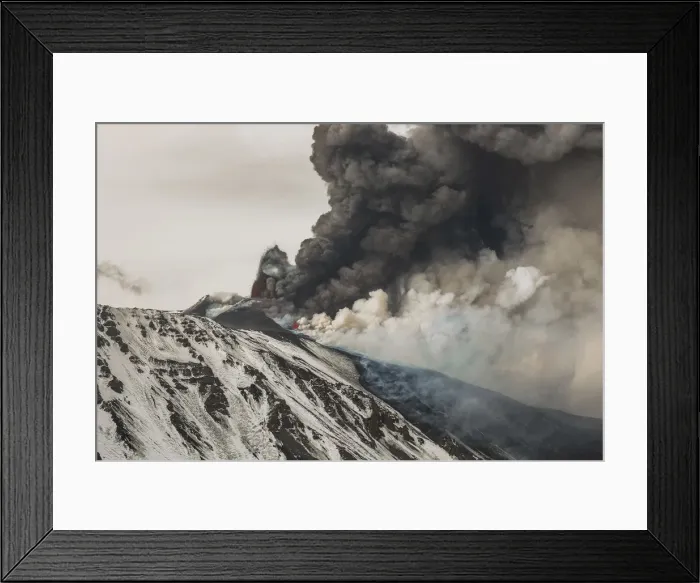 Framed Print : Italy, Mt. Etna, Sicily, 2nd paroxysmal of 2013 with spattering activity Framed Print : Italy, Mt. Etna, Sicily, 2nd paroxysmal of 2013 with spattering activity