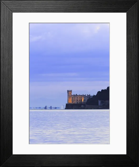 Framed Print : Italy, Friuli Venezia Giulia, Trieste, Sunrise at the Miramare Castle Framed Print : Italy, Friuli Venezia Giulia, Trieste, Sunrise at the Miramare Castle