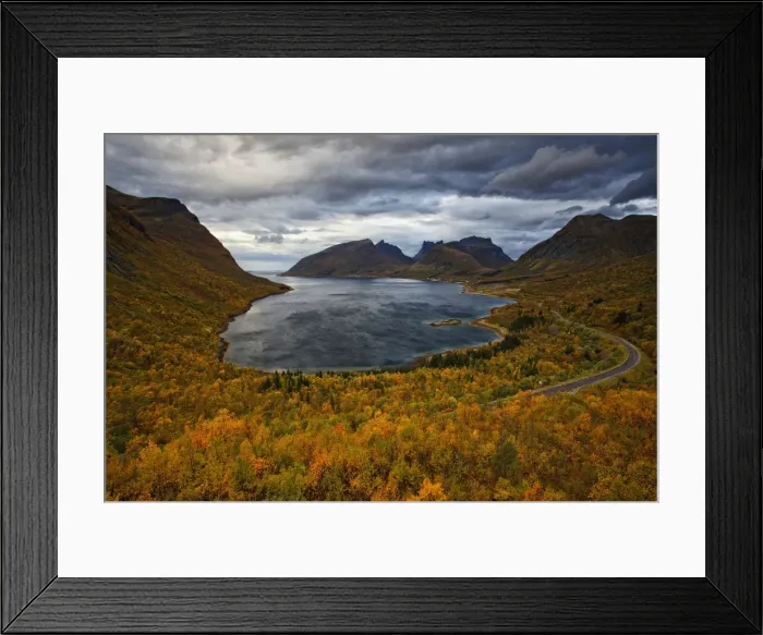 Framed Print : Norway, Senja, One of the amazing landscapes of Senja Island