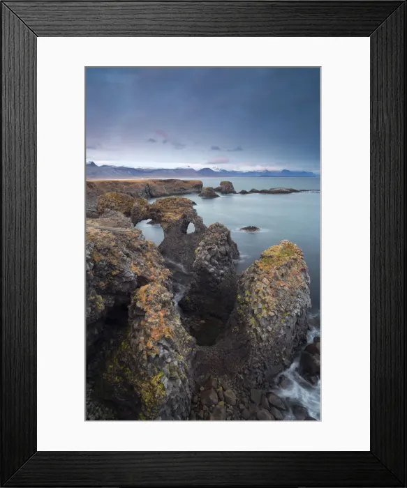 Framed Print : Iceland, West Iceland, Vesturland, Rock formation in the Arnastapi area Framed Print : Iceland, West Iceland, Vesturland, Rock formation in the Arnastapi area