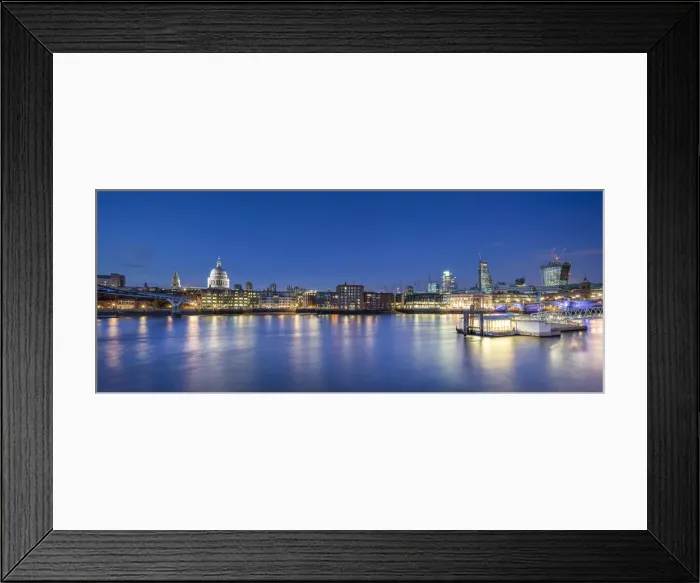 Framed Print : United Kingdom, UK, England, View of skyline with Saint Pauls Cathedral and the City Framed Print : United Kingdom, UK, England, View of skyline with Saint Pauls Cathedral and the City