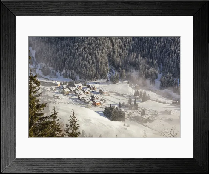 Framed Print : Italy, Veneto, Dolomites, Winter in Sappada Framed Print : Italy, Veneto, Dolomites, Winter in Sappada