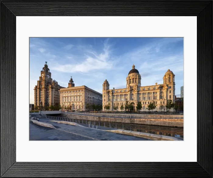 Framed Print : Europe, United Kingom, England, Lancashire, Liverpool, The Three Graces Framed Print : Europe, United Kingom, England, Lancashire, Liverpool, The Three Graces