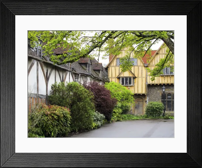 Framed Print : Traditional architecture in Winchester, Hampshire, UK Framed Print : Traditional architecture in Winchester, Hampshire, UK
