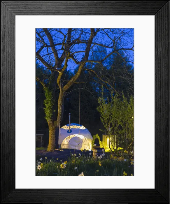 Framed Print : United Kingdom, England, Gloucestershire, Coleford. Glamping at the Dome Garden Framed Print : United Kingdom, England, Gloucestershire, Coleford. Glamping at the Dome Garden