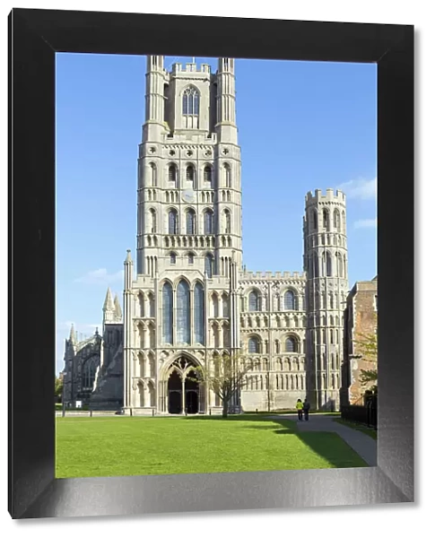 Europe, United Kingdom, England, Cambridgeshire, Ely, the facade of the 11th Century