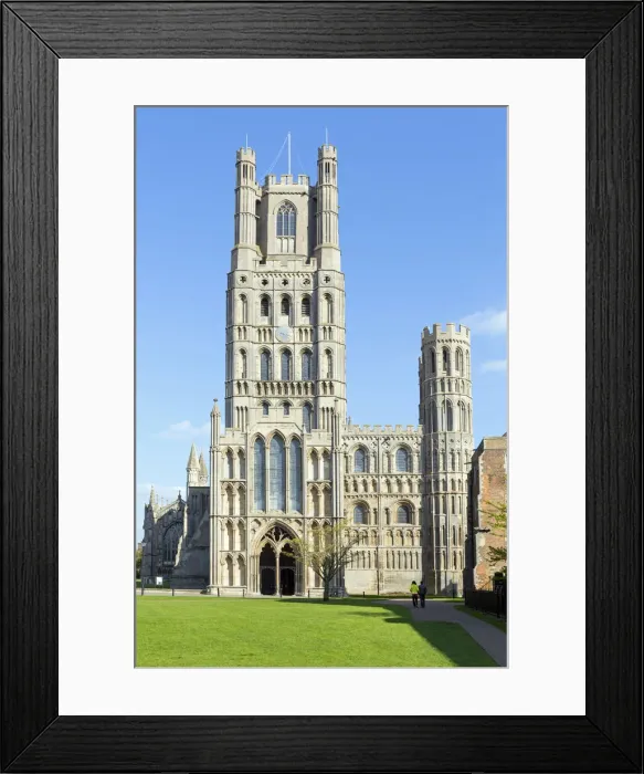 Framed Print : Europe, United Kingdom, England, Cambridgeshire, Ely, the facade of the 11th Century Framed Print : Europe, United Kingdom, England, Cambridgeshire, Ely, the facade of the 11th Century
