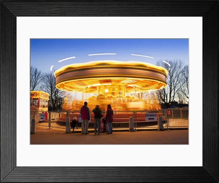 Framed Print : Europe, United Kingdom, England, London, carousel near Hampton Court Palace Framed Print : Europe, United Kingdom, England, London, carousel near Hampton Court Palace