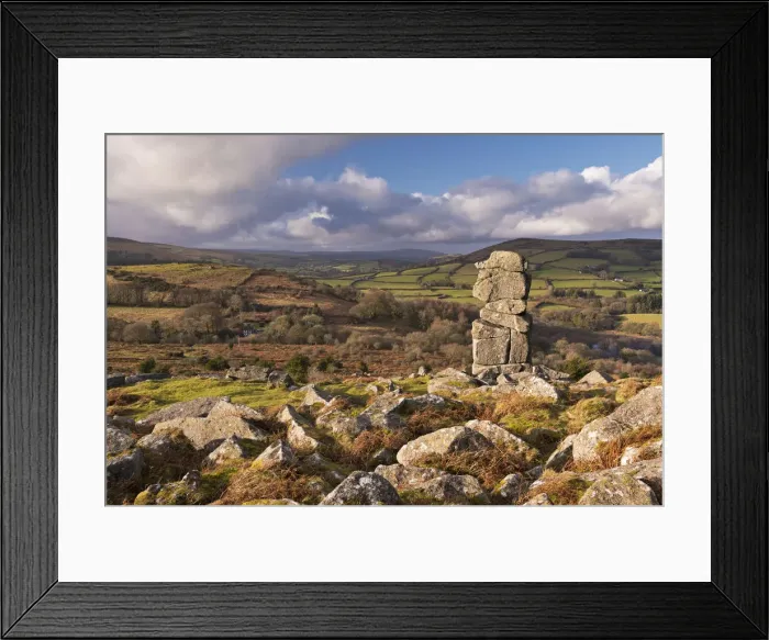 Framed Print : Bowermans Nose on Dartmoor, Devon, England. Winter (January) Framed Print : Bowermans Nose on Dartmoor, Devon, England. Winter (January)